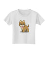 Kawaii Standing Puppy Toddler T-Shirt-Toddler T-Shirt-TooLoud-White-2T-Davson Sales