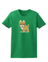 Kawaii Standing Puppy Womens Dark T-Shirt-TooLoud-Kelly-Green-X-Small-Davson Sales