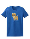 Kawaii Standing Puppy Womens Dark T-Shirt-TooLoud-Royal-Blue-X-Small-Davson Sales