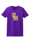 Kawaii Standing Puppy Womens Dark T-Shirt-TooLoud-Purple-X-Small-Davson Sales