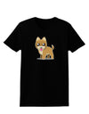 Kawaii Standing Puppy Womens Dark T-Shirt-TooLoud-Black-X-Small-Davson Sales