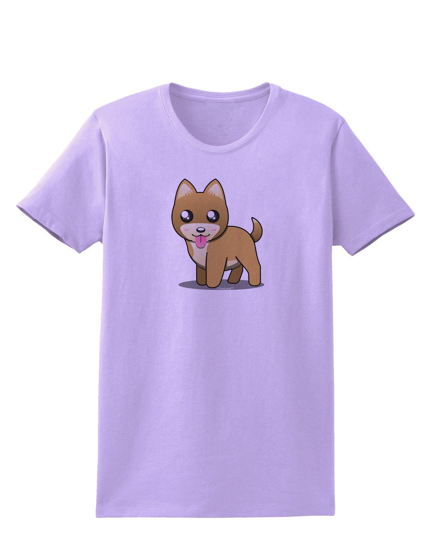 Kawaii Standing Puppy Womens T-Shirt-Womens T-Shirt-TooLoud-Lavender-X-Small-Davson Sales
