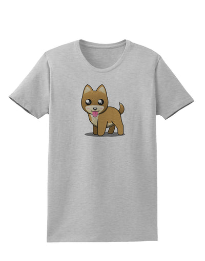 Kawaii Standing Puppy Womens T-Shirt-Womens T-Shirt-TooLoud-AshGray-X-Small-Davson Sales
