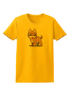 Kawaii Standing Puppy Womens T-Shirt-Womens T-Shirt-TooLoud-Gold-X-Small-Davson Sales