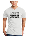 Kawaii in the Streets Senpai in the Sheets Adult V-Neck T-shirt by TooLoud-Mens V-Neck T-Shirt-TooLoud-White-Small-Davson Sales