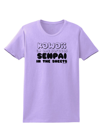 Kawaii in the Streets Senpai in the Sheets Womens T-Shirt by TooLoud-Womens T-Shirt-TooLoud-Lavender-X-Small-Davson Sales