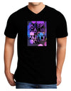 Keep Calm - Party Balloons Adult Dark V-Neck T-Shirt-Mens V-Neck T-Shirt-TooLoud-Black-Small-Davson Sales