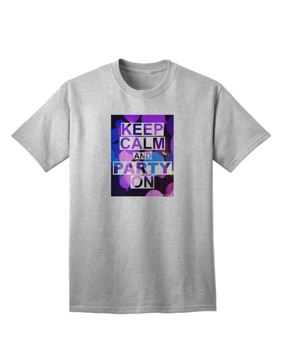 Keep Calm - Party Balloons Adult T-Shirt-unisex t-shirt-TooLoud-AshGray-Small-Davson Sales