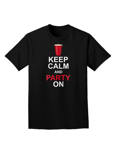 Keep Calm - Party Beer Adult Dark T-Shirt-Mens T-Shirt-TooLoud-Black-Small-Davson Sales