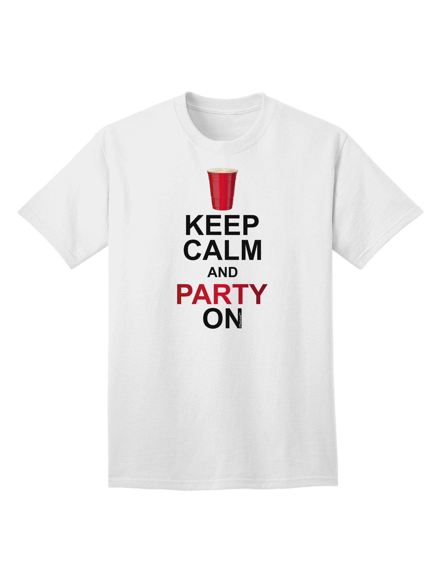 Keep Calm - Party Beer Adult T-Shirt-unisex t-shirt-TooLoud-White-Small-Davson Sales