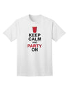 Keep Calm - Party Beer Adult T-Shirt-unisex t-shirt-TooLoud-White-Small-Davson Sales