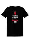 Keep Calm - Party Beer Womens Dark T-Shirt-Womens T-Shirt-TooLoud-Black-X-Small-Davson Sales