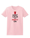 Keep Calm - Party Beer Womens T-Shirt-Womens T-Shirt-TooLoud-PalePink-X-Small-Davson Sales