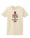 Keep Calm - Party Beer Womens T-Shirt-Womens T-Shirt-TooLoud-Natural-X-Small-Davson Sales