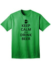 Keep Calm and Drink Beer Adult Unisex St Patrick's Day T-Shirt-TooLoud-Kelly Green-Small-Davson Sales