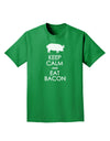Keep Calm and Eat Bacon Adult Dark T-Shirt-Mens T-Shirt-TooLoud-Kelly-Green-Small-Davson Sales