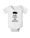 Keep Calm and Eat Bacon Baby Romper Bodysuit-Baby Romper-TooLoud-White-06-Months-Davson Sales