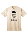 Keep Calm and Eat Bacon - Premium Adult T-Shirt for Food Enthusiasts-Mens T-shirts-TooLoud-Natural-Small-Davson Sales