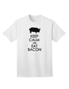 Keep Calm and Eat Bacon - Premium Adult T-Shirt for Food Enthusiasts-Mens T-shirts-TooLoud-White-Small-Davson Sales