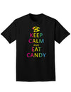 Keep Calm and Eat Candy Easter Adult Dark T-Shirt-Mens T-Shirt-TooLoud-Black-Small-Davson Sales