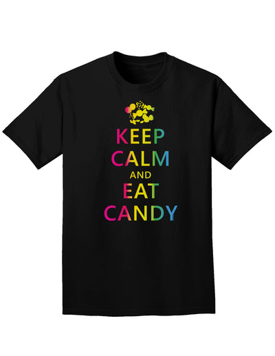 Keep Calm and Eat Candy Easter Adult Dark T-Shirt-Mens T-Shirt-TooLoud-Black-Small-Davson Sales