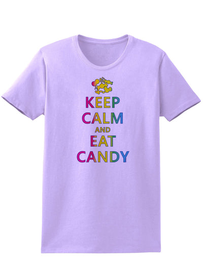 Keep Calm and Eat Candy Womens T-Shirt-Womens T-Shirt-TooLoud-Lavender-X-Small-Davson Sales