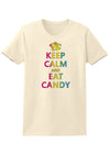 Keep Calm and Eat Candy Womens T-Shirt-Womens T-Shirt-TooLoud-Natural-X-Small-Davson Sales