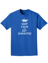 Keep Calm and Get Shwasted Adult Dark T-Shirt-Mens T-Shirt-TooLoud-Royal-Blue-Small-Davson Sales