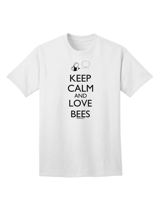 Keep Calm and Love Bees Adult T-Shirt-Mens T-Shirt-TooLoud-White-Small-Davson Sales