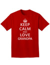 Keep Calm and Love Grandpa Adult Dark T-Shirt-Mens T-Shirt-TooLoud-Red-Small-Davson Sales