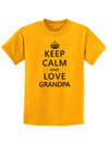 Keep Calm and Love Grandpa Childrens T-Shirt-Childrens T-Shirt-TooLoud-Gold-X-Small-Davson Sales