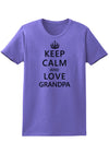 Keep Calm and Love Grandpa Womens T-Shirt-Womens T-Shirt-TooLoud-Violet-X-Small-Davson Sales