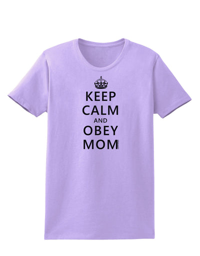 Keep Calm and Obey Mom Womens T-Shirt-Womens T-Shirt-TooLoud-Lavender-X-Small-Davson Sales