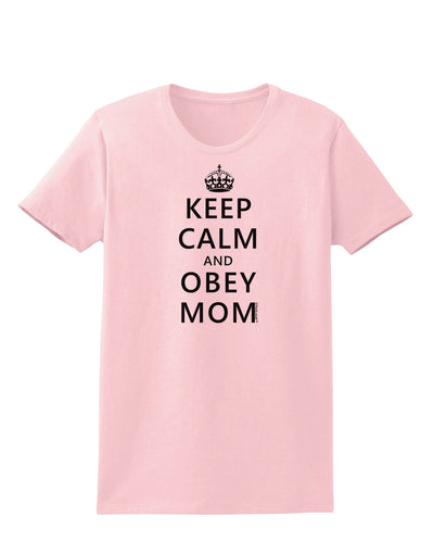 Keep Calm and Obey Mom Womens T-Shirt-Womens T-Shirt-TooLoud-PalePink-X-Small-Davson Sales