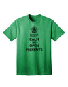 Keep Calm and Open Presents - Premium Christmas Adult T-Shirt Collection-Mens T-shirts-TooLoud-Kelly-Green-Small-Davson Sales