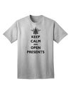 Keep Calm and Open Presents - Premium Christmas Adult T-Shirt Collection-Mens T-shirts-TooLoud-AshGray-Small-Davson Sales