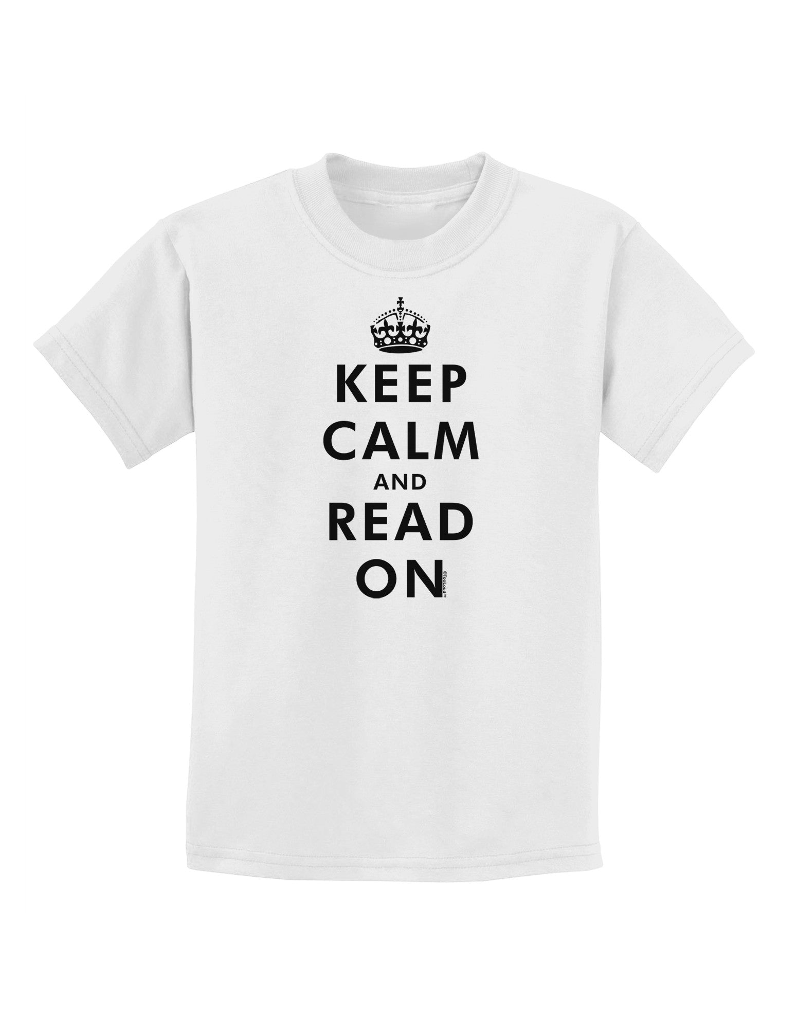 Keep Calm and Read On Childrens T-Shirt-Childrens T-Shirt-TooLoud-White-X-Small-Davson Sales