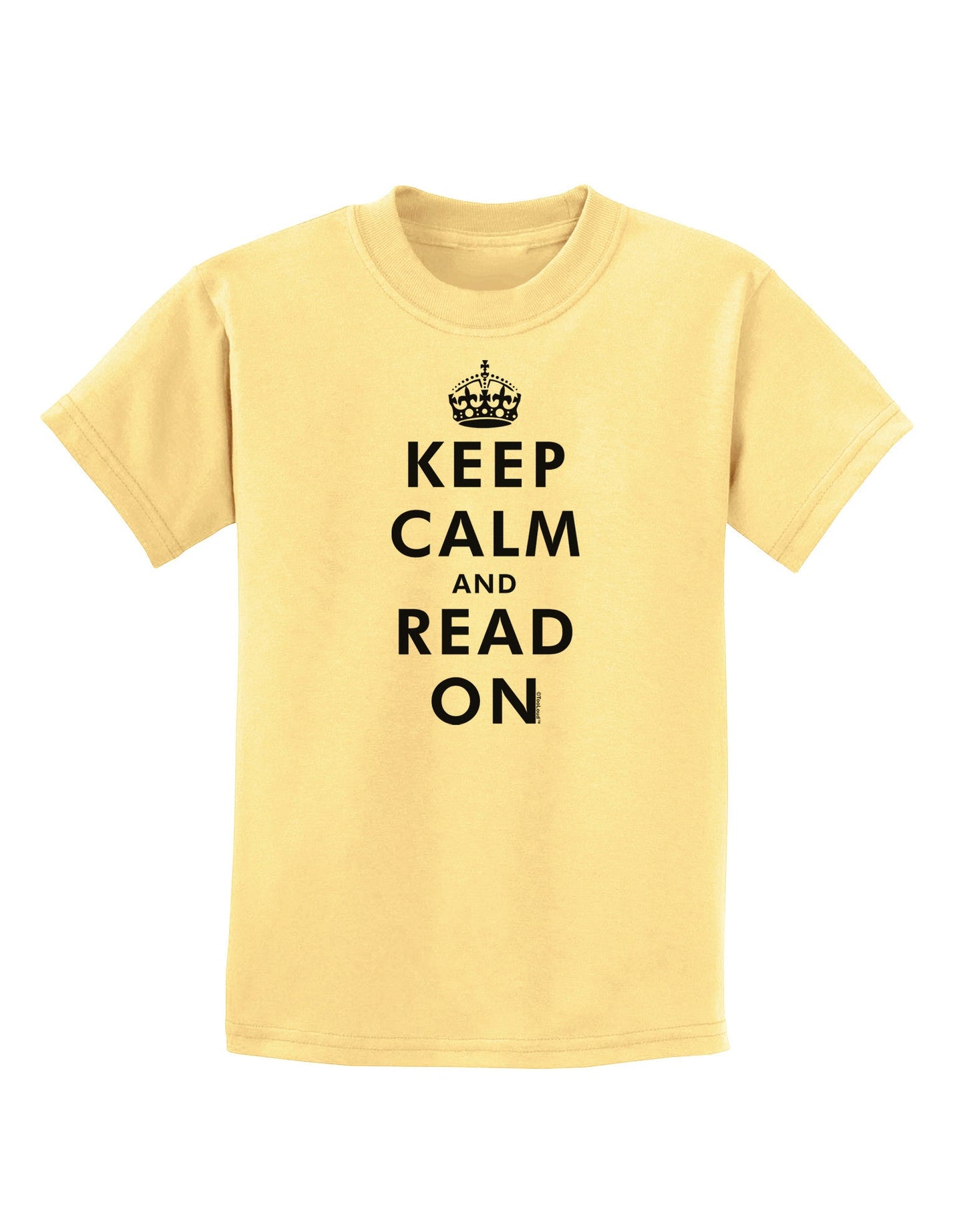 Keep Calm and Read On Childrens T-Shirt-Childrens T-Shirt-TooLoud-Daffodil-Yellow-X-Small-Davson Sales