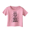 Keep Calm and Wash Your Hands Infant T-Shirt-Infant T-Shirt-TooLoud-Candy-Pink-06-Months-Davson Sales