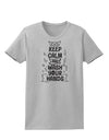 Keep Calm and Wash Your Hands Womens T-Shirt-Womens T-Shirt-TooLoud-AshGray-X-Small-Davson Sales