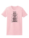 Keep Calm and Wash Your Hands Womens T-Shirt-Womens T-Shirt-TooLoud-PalePink-X-Small-Davson Sales