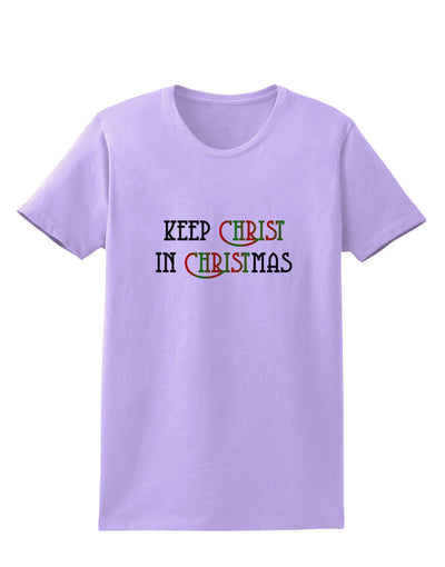 Keep Christ in Christmas Womens T-Shirt-Womens T-Shirt-TooLoud-Lavender-X-Small-Davson Sales