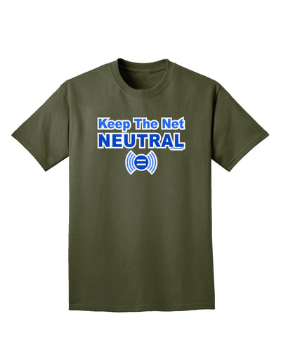 Keep the Net Neutral Adult Dark T-Shirt-Mens T-Shirt-TooLoud-Military-Green-Small-Davson Sales