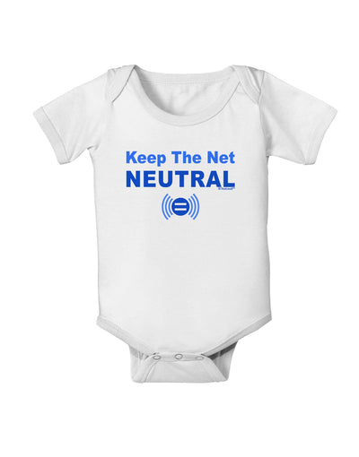 Keep the Net Neutral Baby Romper Bodysuit-Baby Romper-TooLoud-White-06-Months-Davson Sales