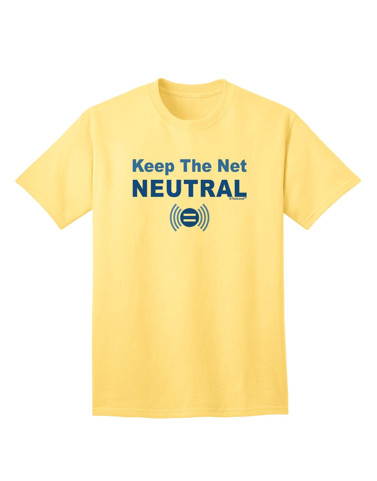 Keep the Net Neutral Premium Adult T-Shirt for the Tech-Savvy Advocate-Mens T-shirts-TooLoud-Yellow-Small-Davson Sales