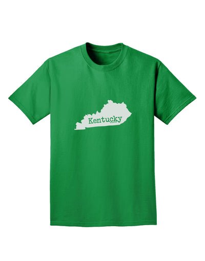 Kentucky - United States Shape Adult Dark T-Shirt by TooLoud-Mens T-Shirt-TooLoud-Kelly-Green-Small-Davson Sales