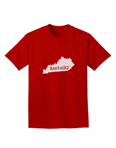 Kentucky - United States Shape Adult Dark T-Shirt by TooLoud-Mens T-Shirt-TooLoud-Red-Small-Davson Sales