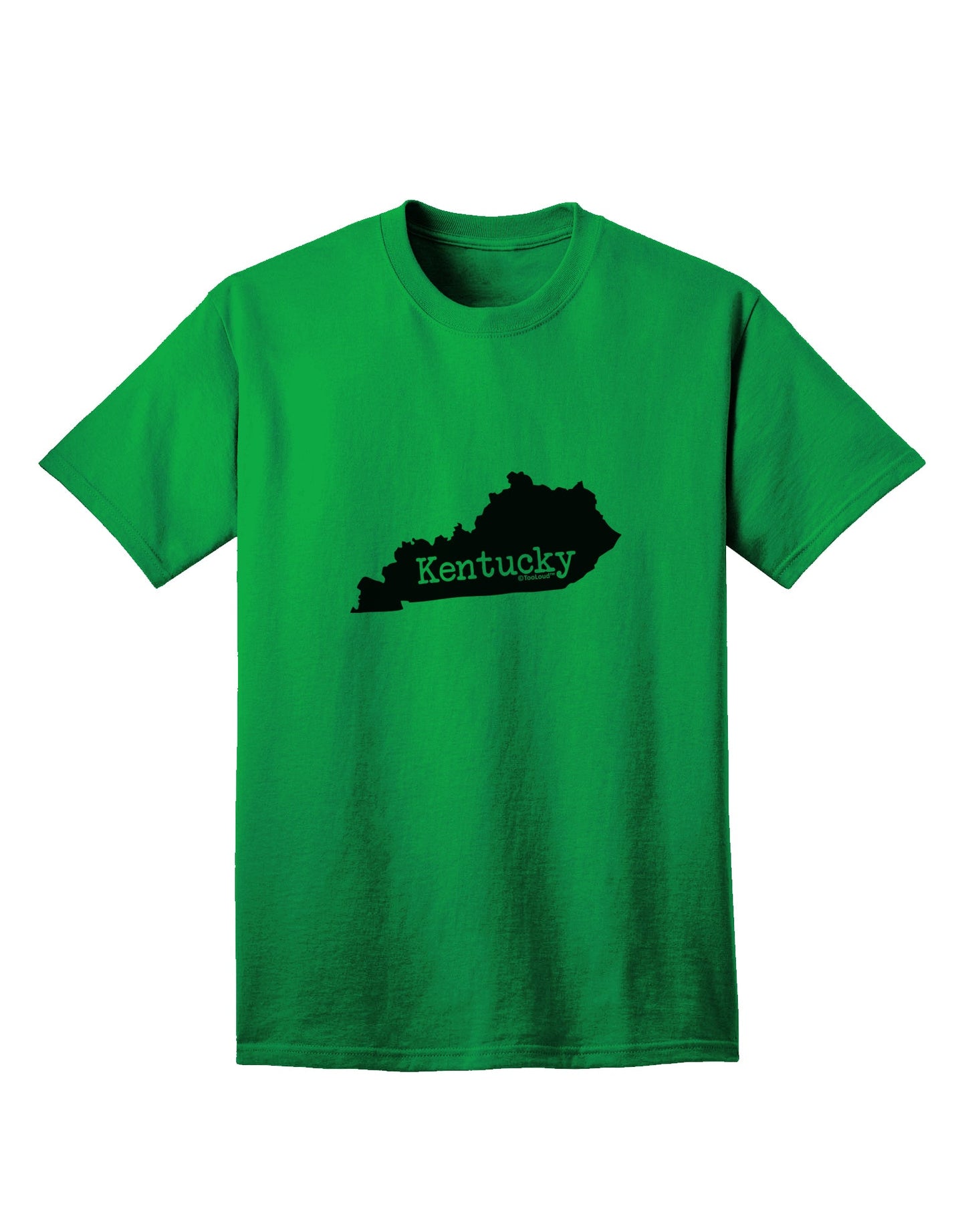 Kentucky - United States Shape Adult T-Shirt: A Stylish Addition to Your Wardrobe by TooLoud-Mens T-shirts-TooLoud-Kelly-Green-Small-Davson Sales