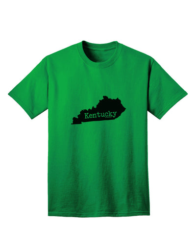 Kentucky - United States Shape Adult T-Shirt: A Stylish Addition to Your Wardrobe by TooLoud-Mens T-shirts-TooLoud-Kelly-Green-Small-Davson Sales