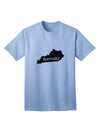 Kentucky - United States Shape Adult T-Shirt: A Stylish Addition to Your Wardrobe by TooLoud-Mens T-shirts-TooLoud-Light-Blue-Small-Davson Sales